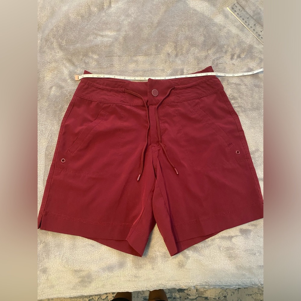 Athletic Works Red Athletic Shorts with Drawstring Waist
